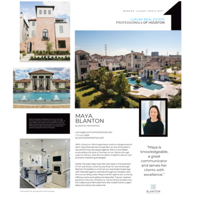 We’re in Houston Modern Luxury Magazine