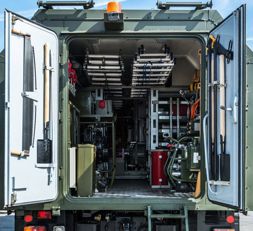 trailer full of tools